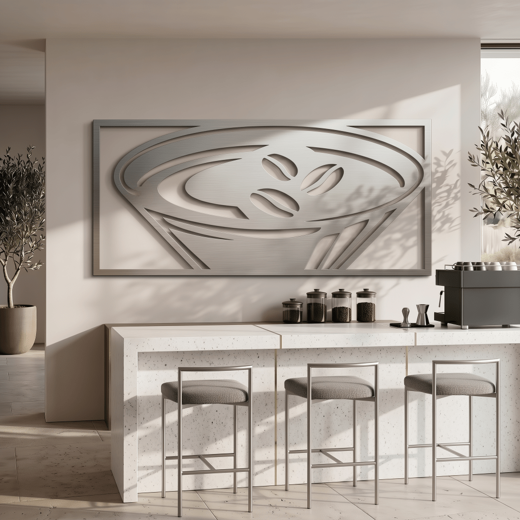 The Espresso Martini - Metal Wall Art - Benton Lane Home - Carbon Designs