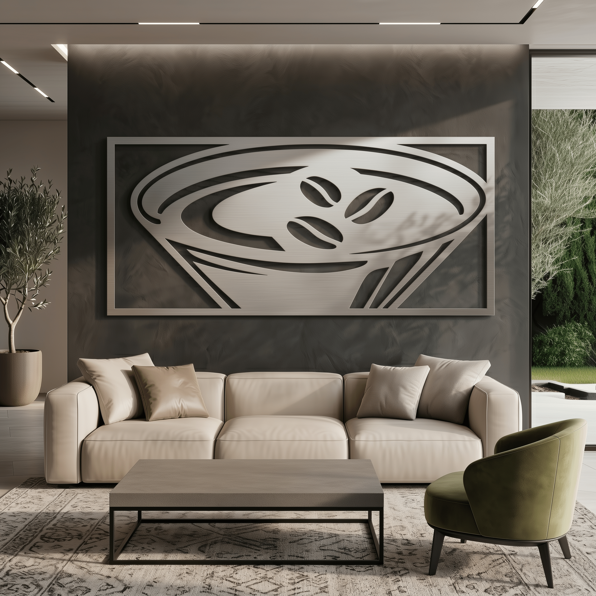 The Espresso Martini - Metal Wall Art - Benton Lane Home - Carbon Designs