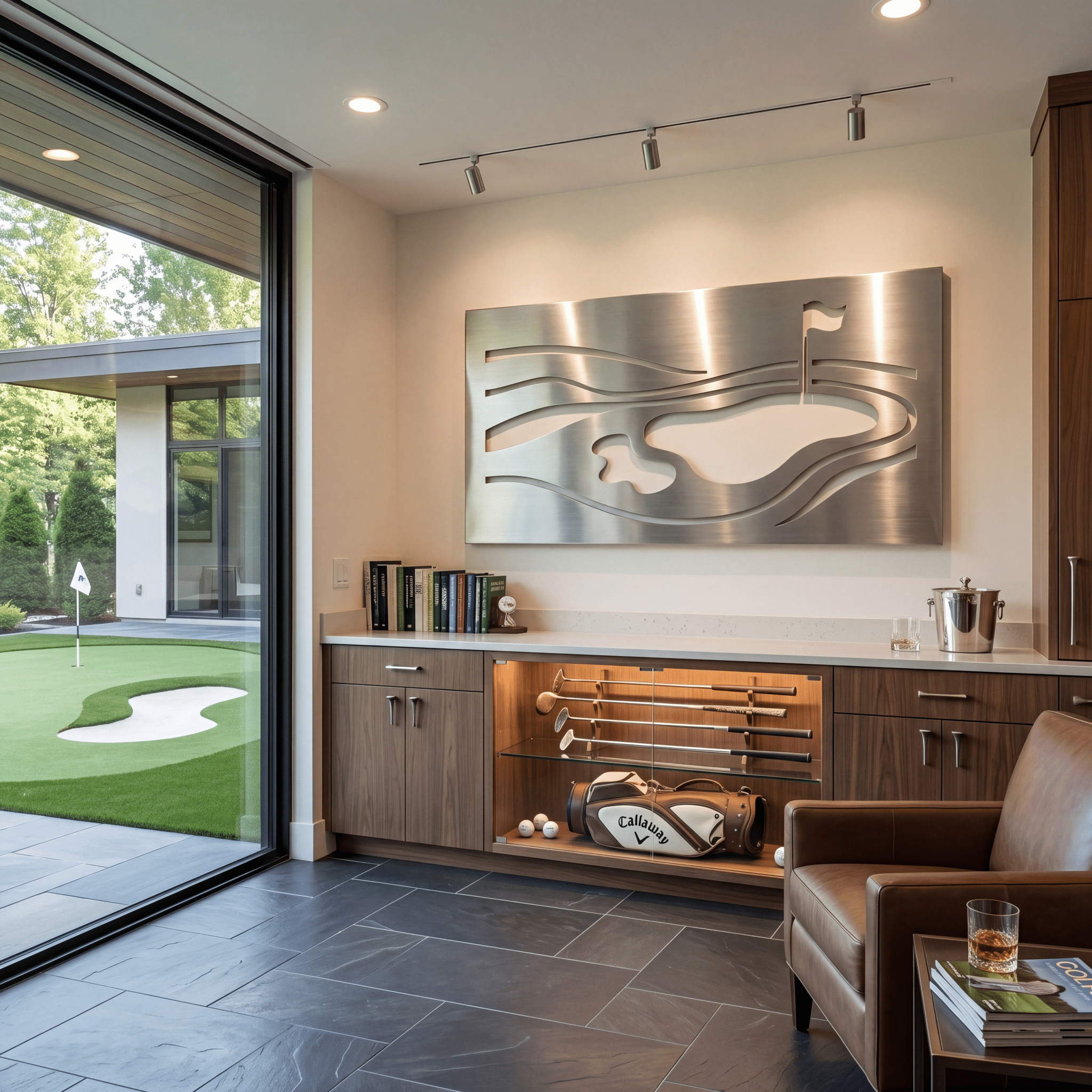 The Fairway - Metal Wall Art - Benton Lane Home - Carbon Designs