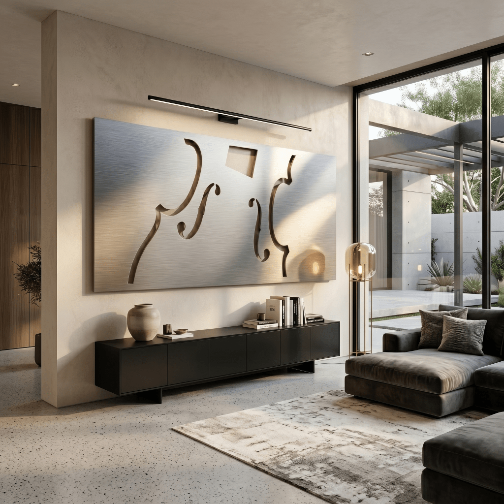 The Fiddle - Metal Wall Art - Benton Lane Home - Carbon Designs