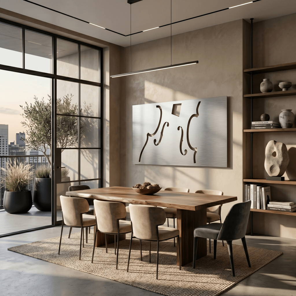 The Fiddle - Metal Wall Art - Benton Lane Home - Carbon Designs