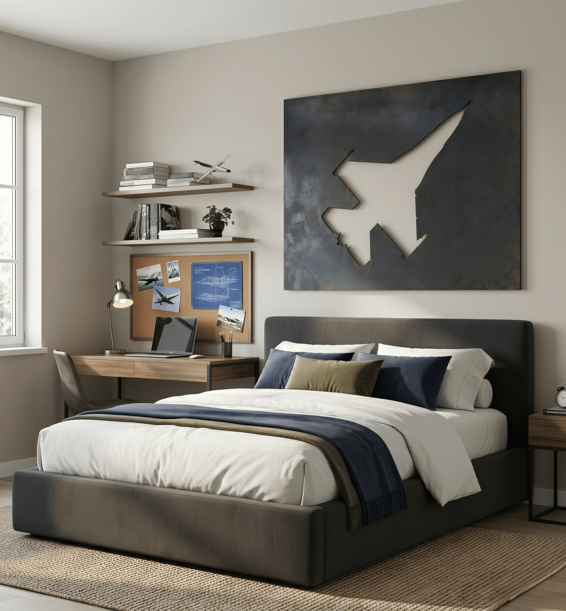 The Fighter Jet - Metal Wall Art - Forge - Benton Lane Home - Anthem Classic