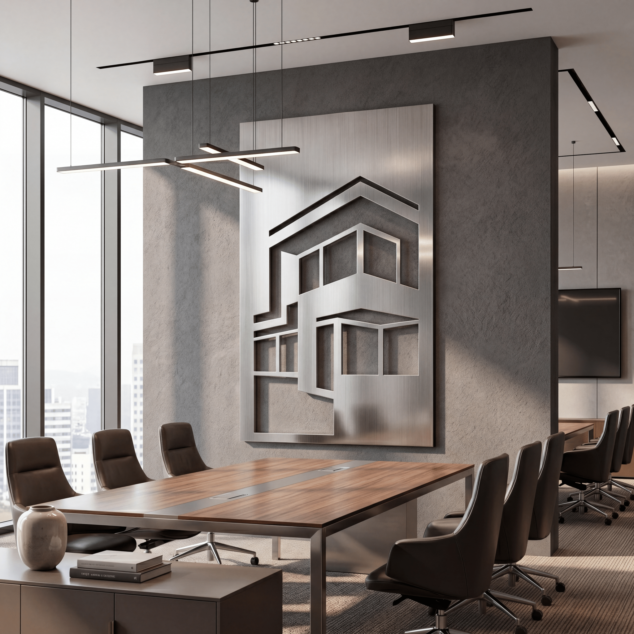 The Flat - Metal Wall Art - Benton Lane Home - Carbon Designs