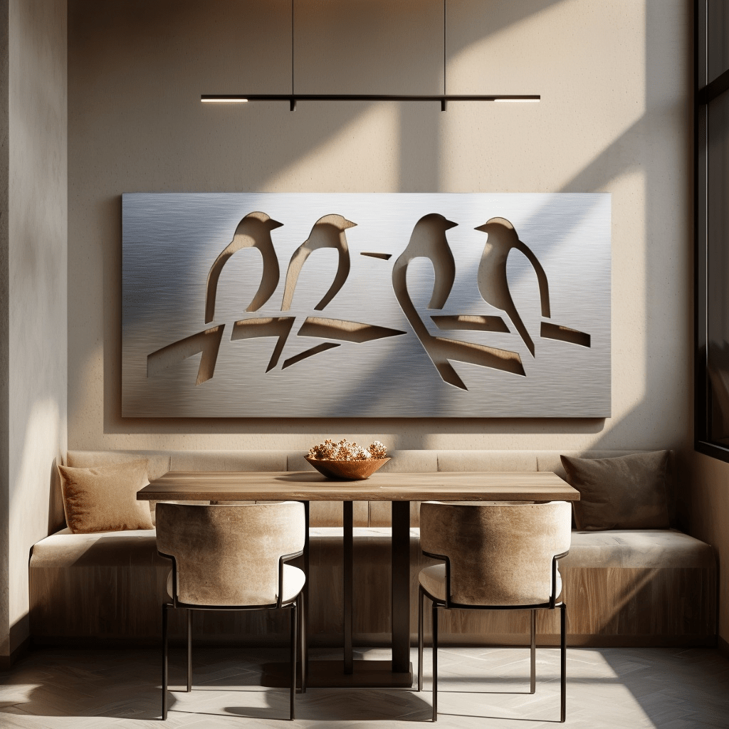 The Flock - Metal Wall Art - Benton Lane Home - Carbon Designs