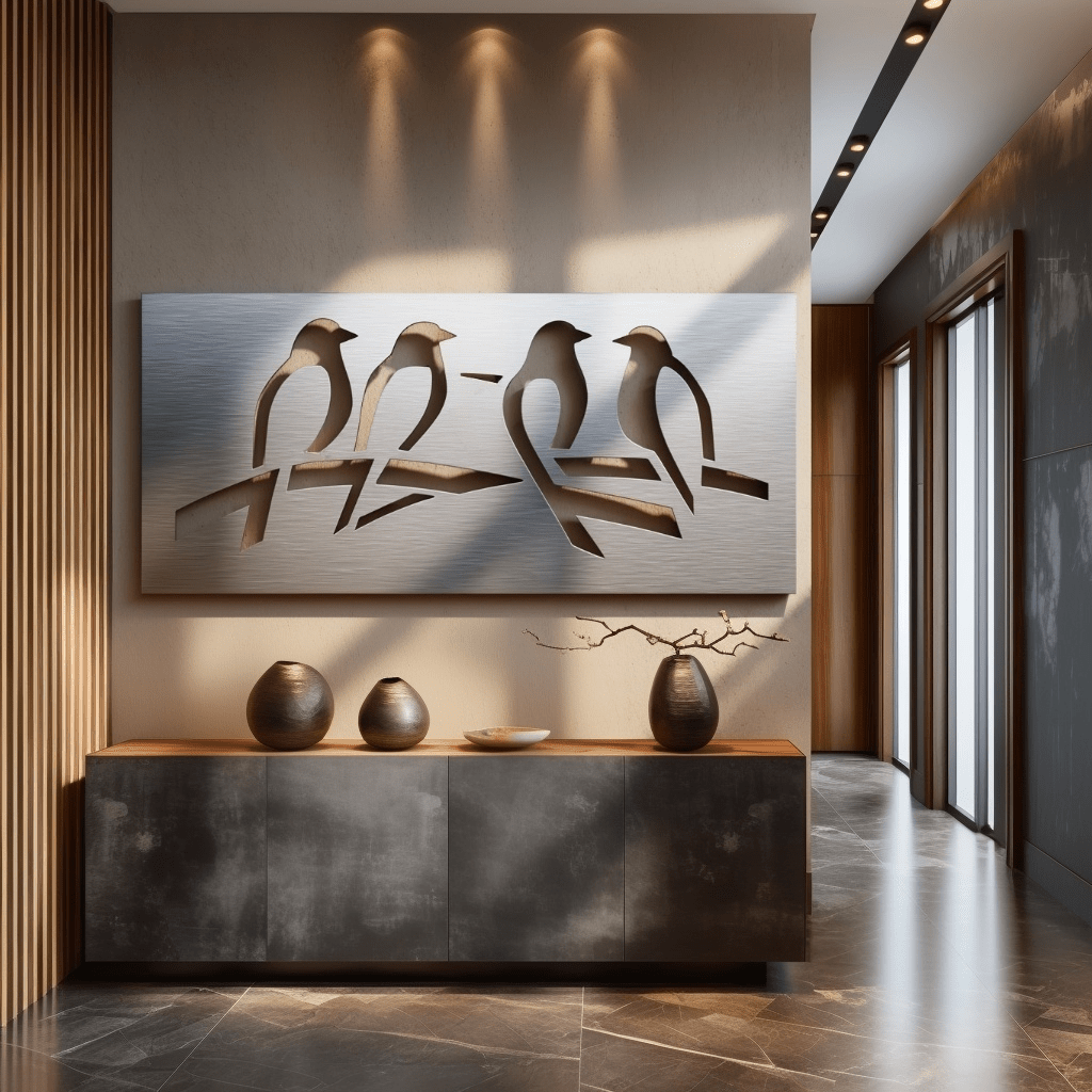 The Flock - Metal Wall Art - Benton Lane Home - Carbon Designs