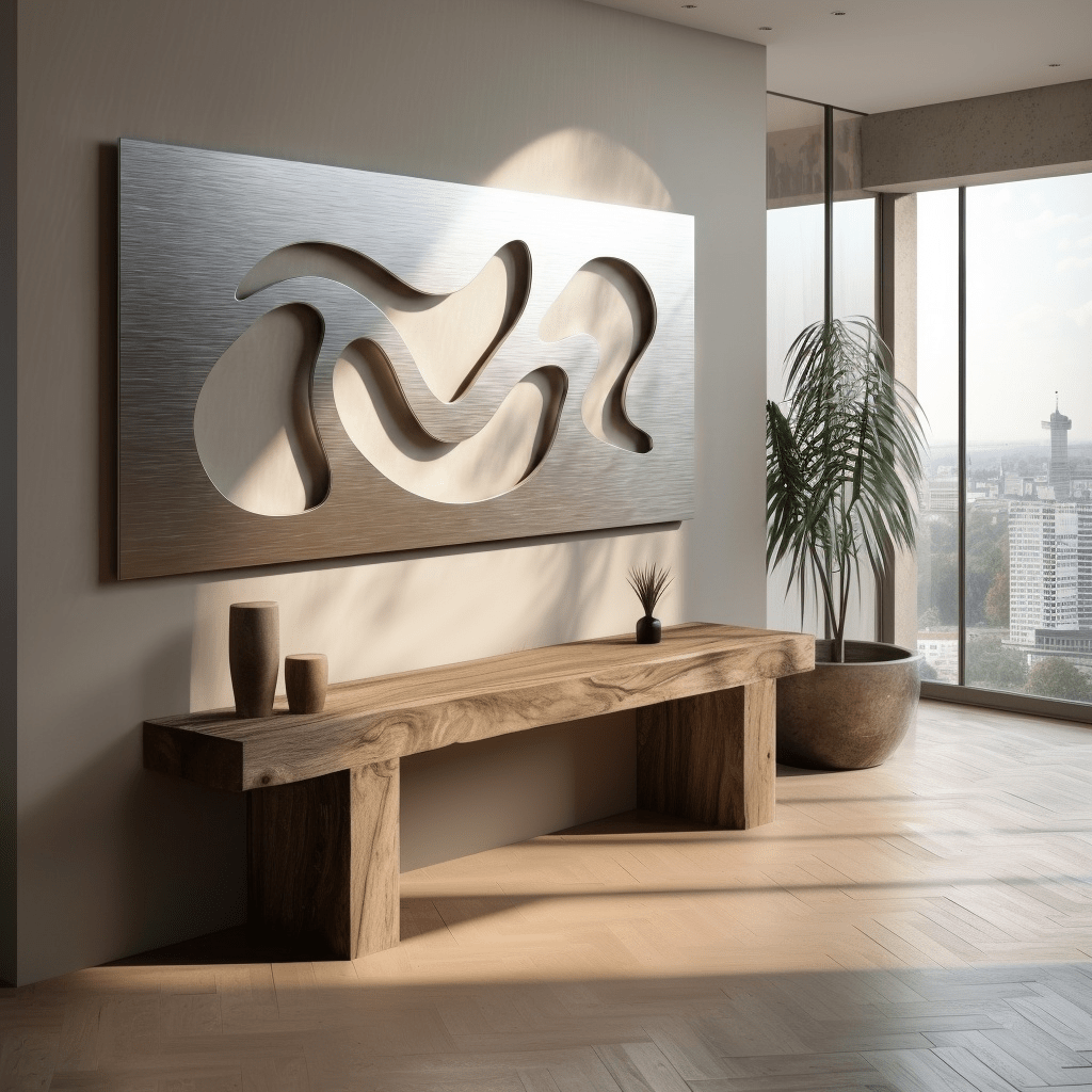 The Flowform - Metal Wall Art - Benton Lane Home - Carbon Designs