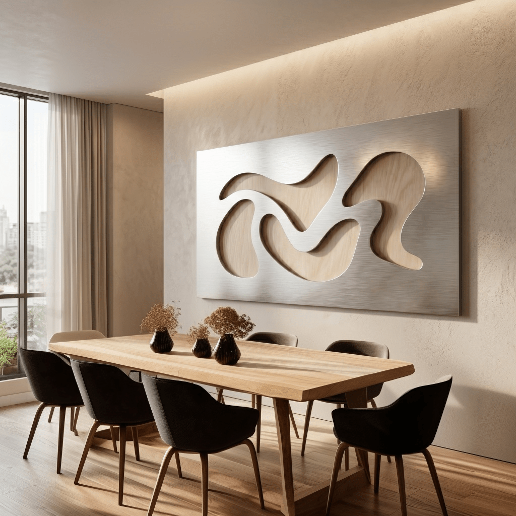 The Flowform - Metal Wall Art - Benton Lane Home - Carbon Designs