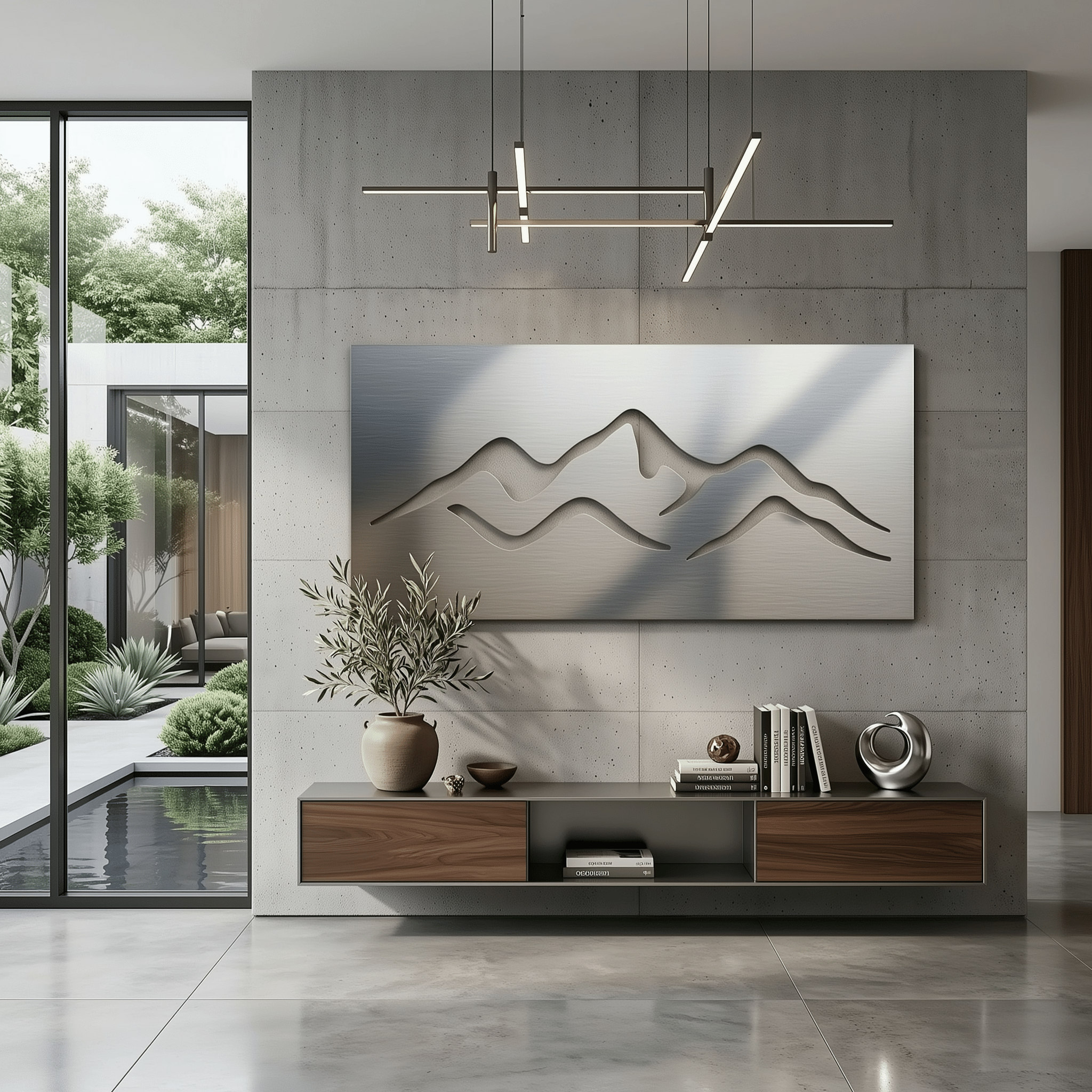 The Fold - Metal Wall Art - Benton Lane Home - Carbon Designs