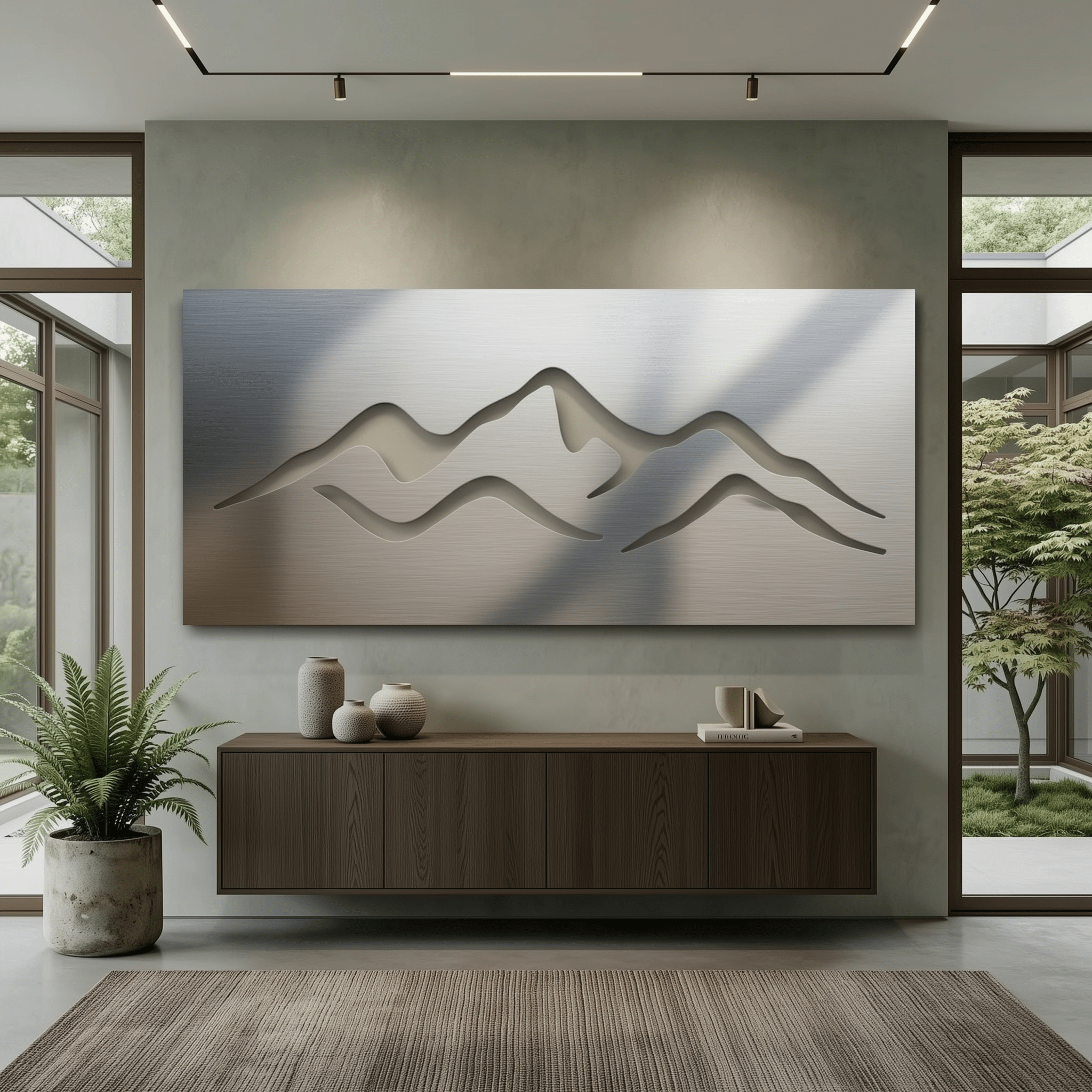 The Fold - Metal Wall Art - Benton Lane Home - Carbon Designs