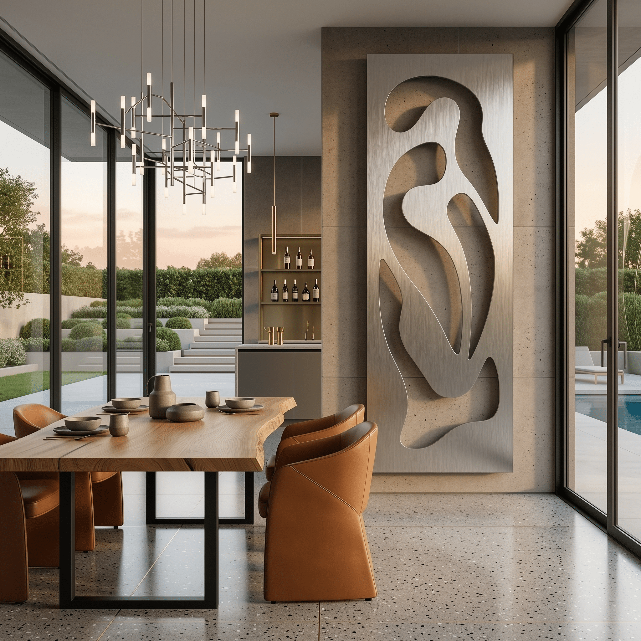 The Furl - Metal Wall Art - Benton Lane Home - Carbon Designs