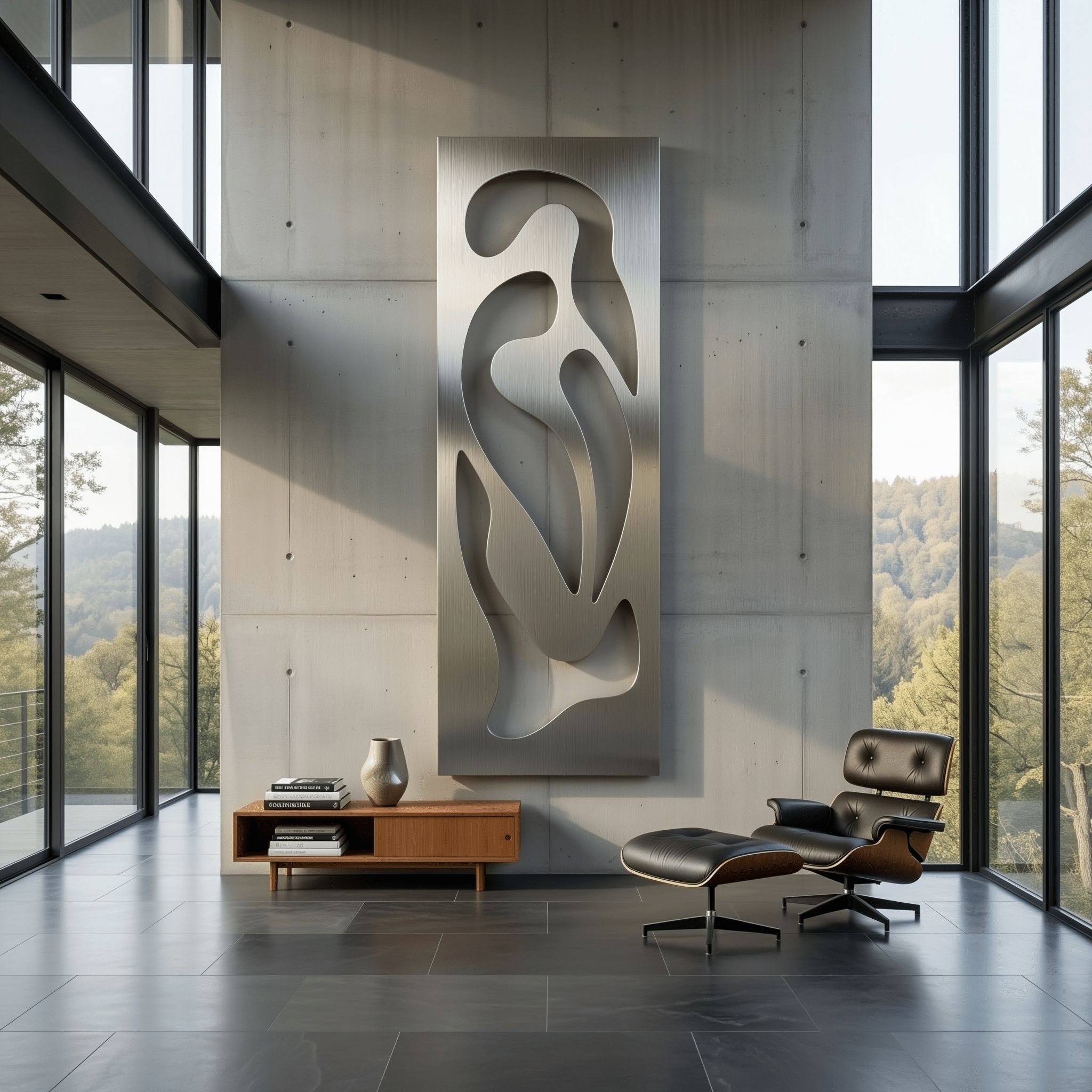The Furl - Metal Wall Art - Benton Lane Home - Carbon Designs