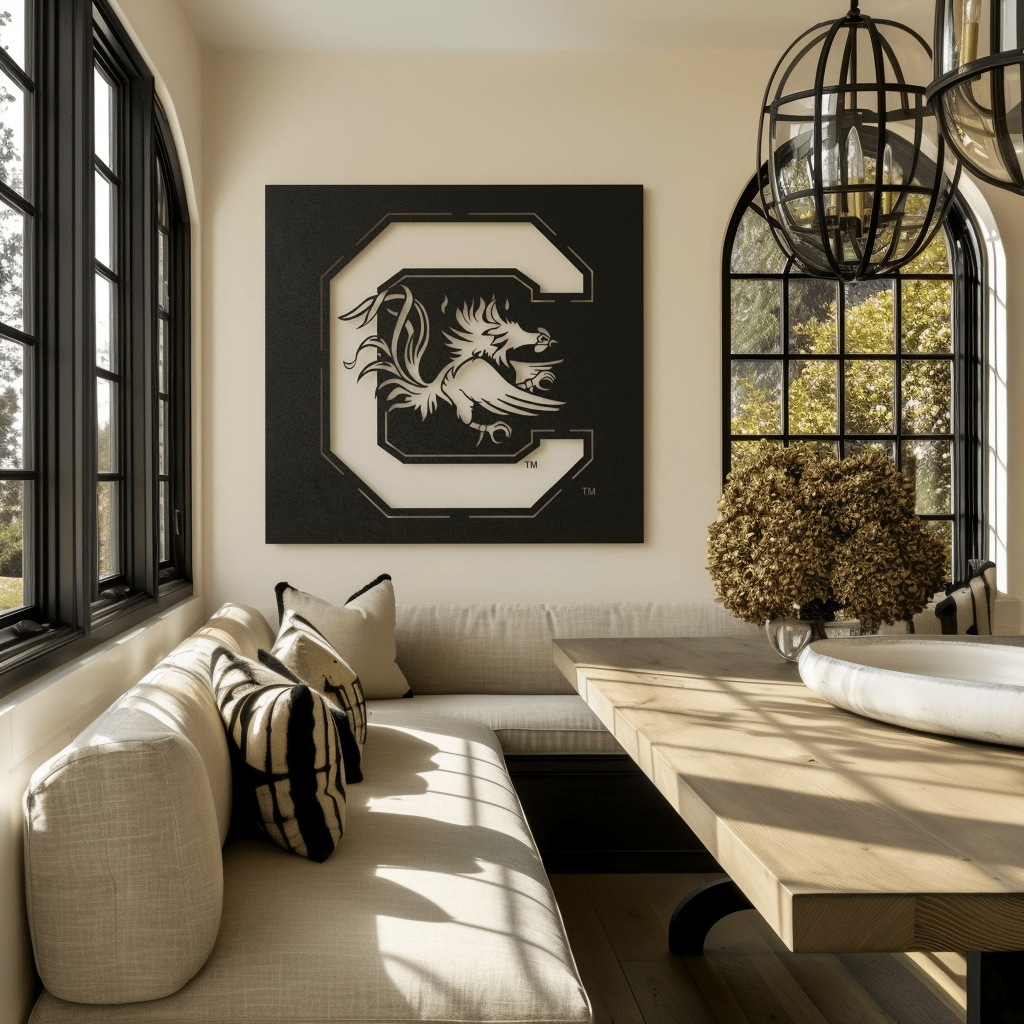 The Gamecock C - Metal Wall Art - Square - Benton Lane Home - Anthem Classic