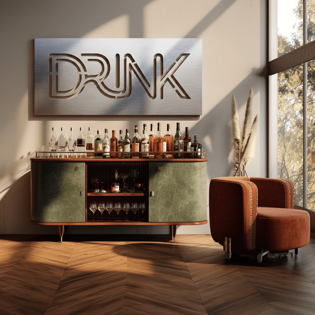 The Happy Hour - Metal Wall Art - Benton Lane Home - Carbon Designs