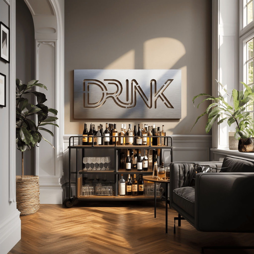 The Happy Hour - Metal Wall Art - Benton Lane Home - Carbon Designs
