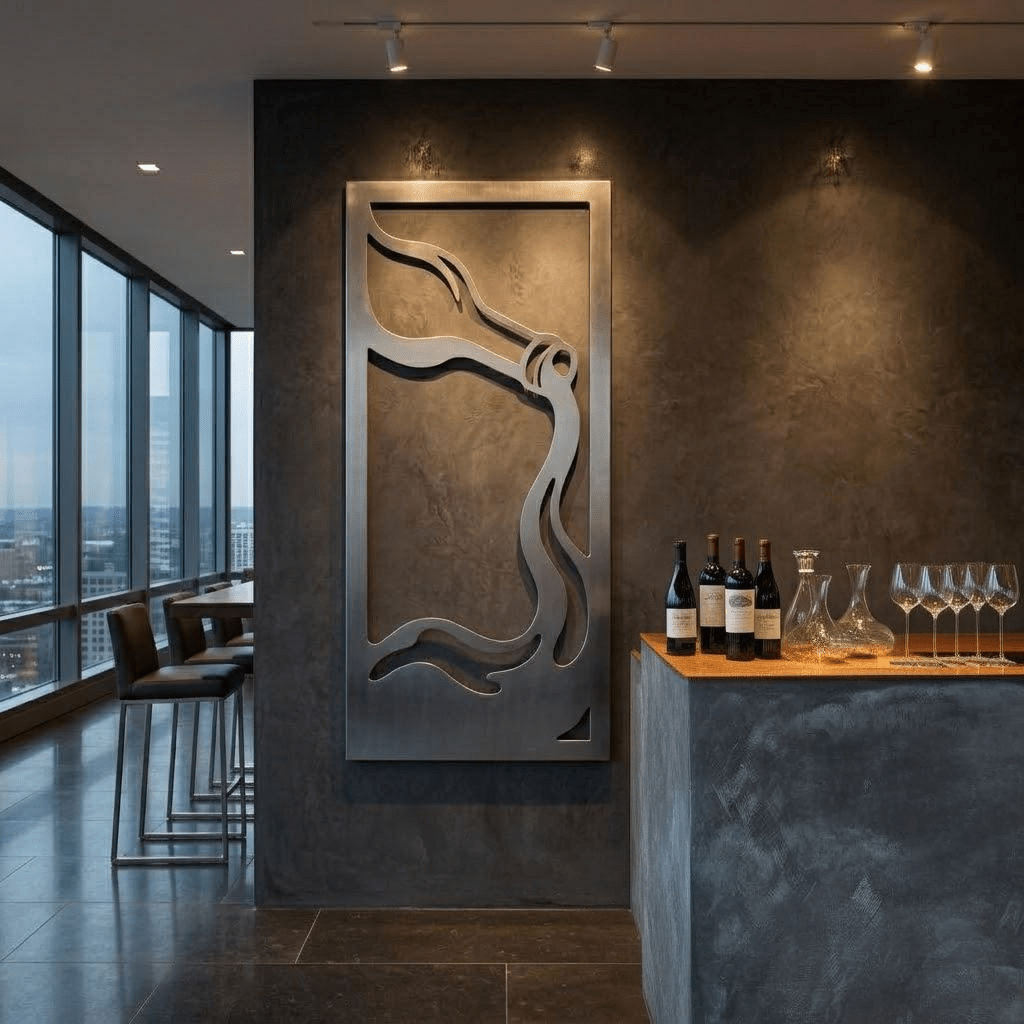 The Heavy Pour - Metal Wall Art - Benton Lane Home - Carbon Designs