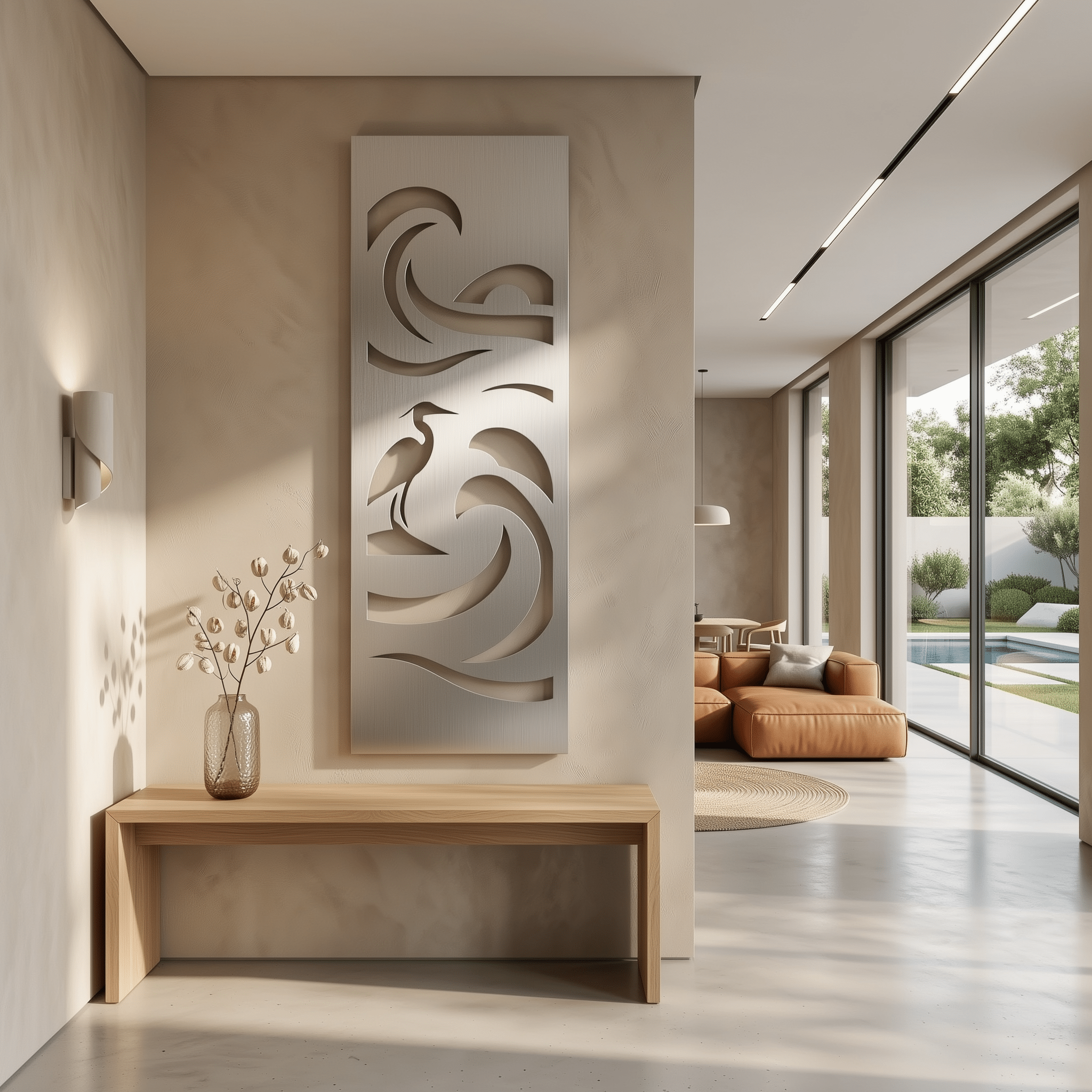The Heron - Metal Wall Art - Benton Lane Home - Carbon Designs