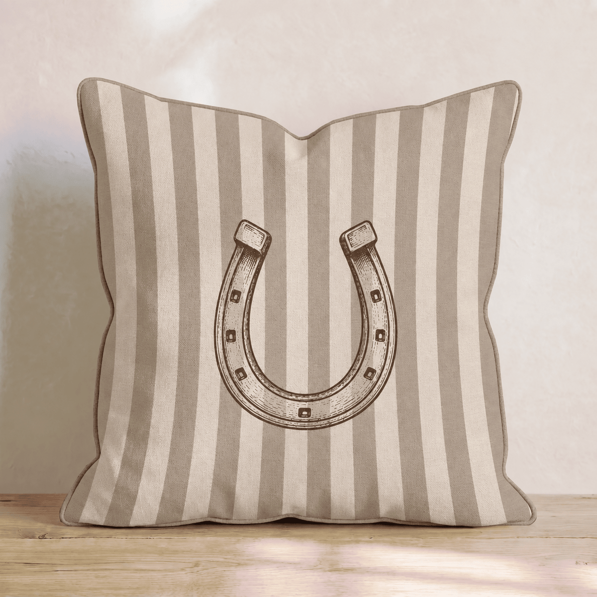 The Horseshoe Throw Pillow - Benton Lane Home - Hillcroft Home