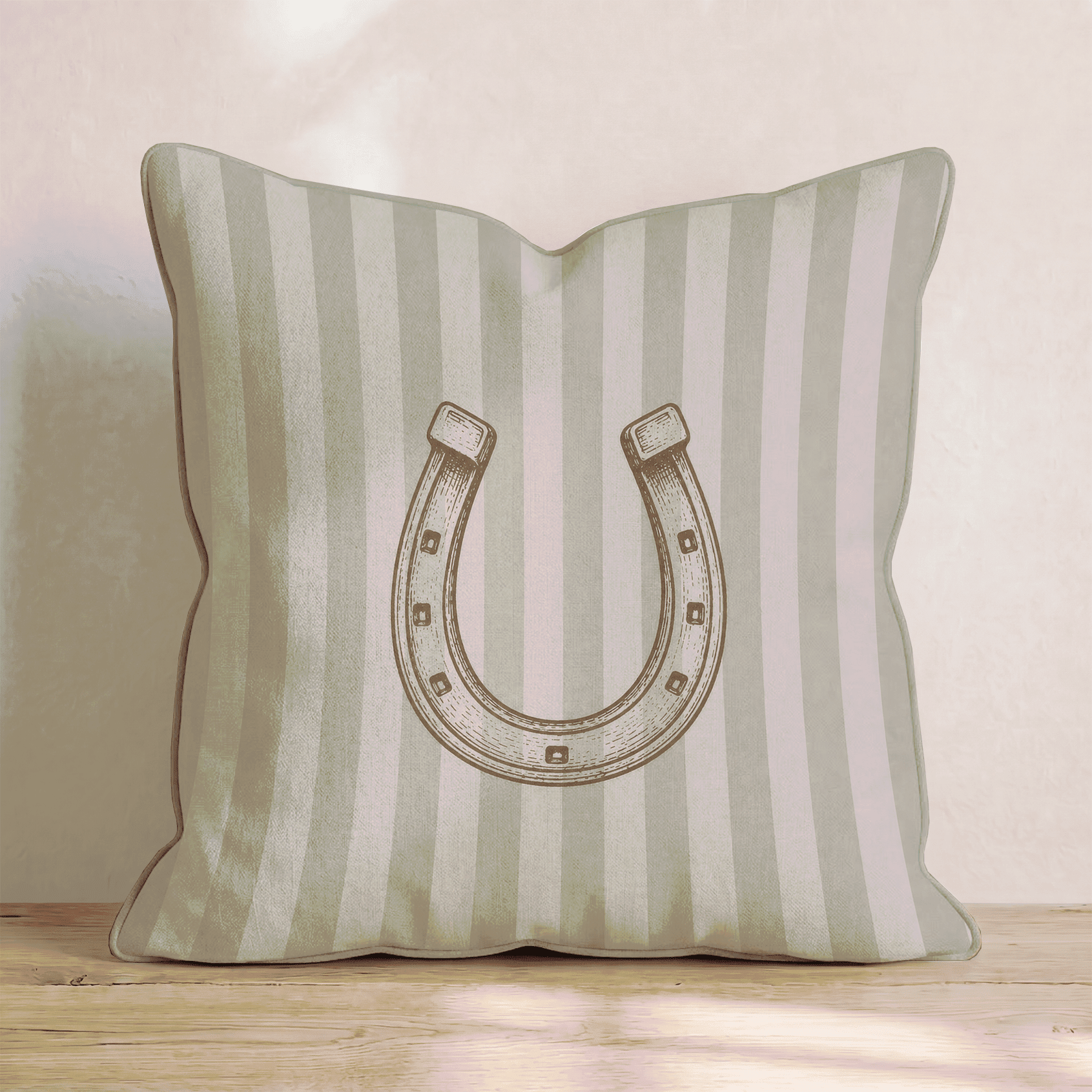 The Horseshoe Throw Pillow - Benton Lane Home - Hillcroft Home