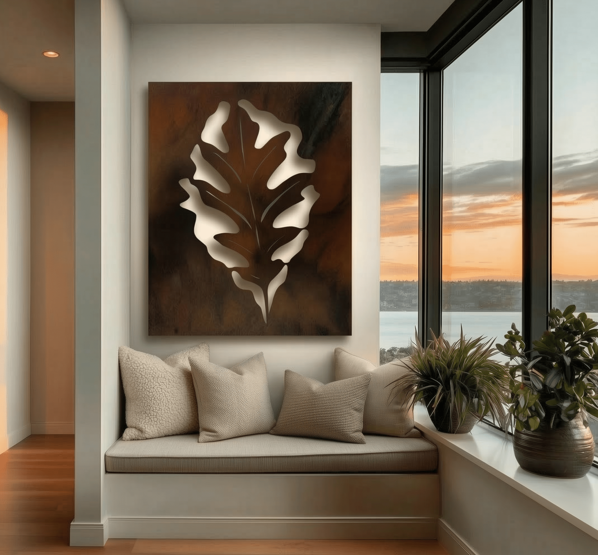 The Illinois White Oak - Metal Wall Art - Benton Lane Home - Anthem Classic