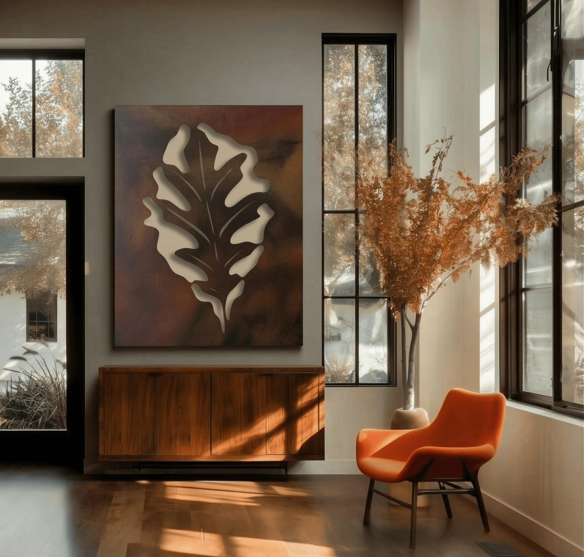 The Illinois White Oak - Metal Wall Art - Benton Lane Home - Anthem Classic