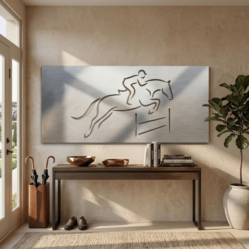 The Jockey - Metal Wall Art - Benton Lane Home - Carbon Designs