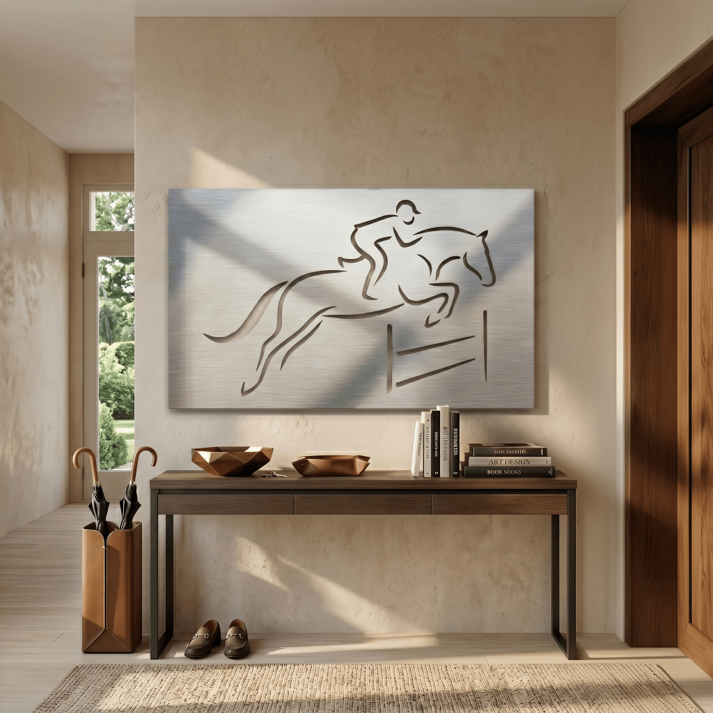 The Jockey - Metal Wall Art - Benton Lane Home - Carbon Designs