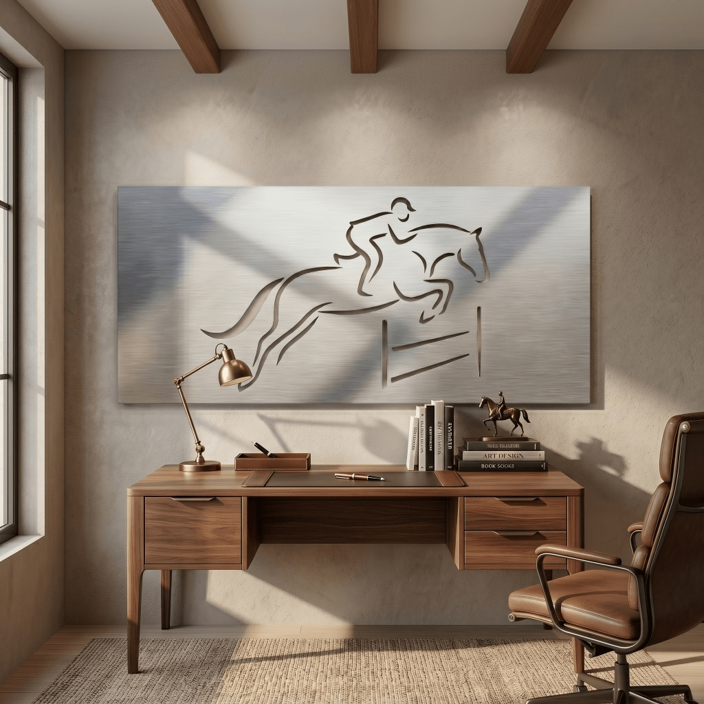 The Jockey - Metal Wall Art - Benton Lane Home - Carbon Designs