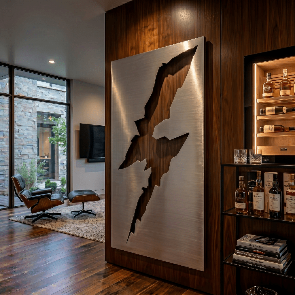 The Kinetic Divide - Metal Wall Art - Benton Lane Home - Carbon Designs