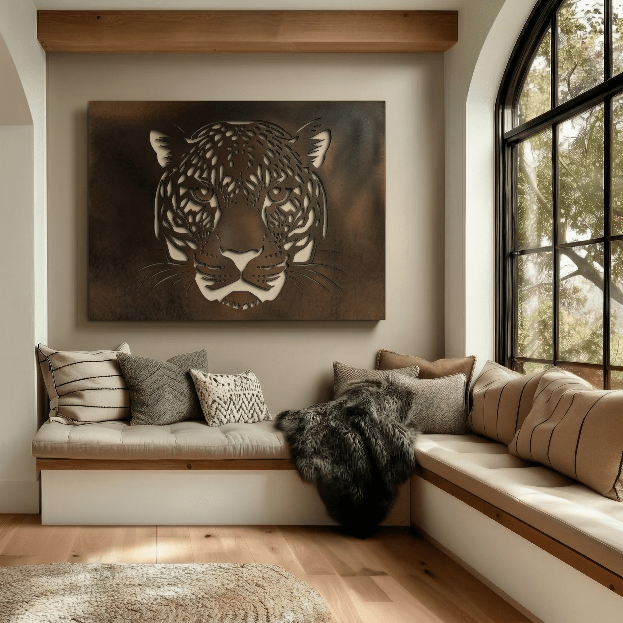 The Leopard - Metal Wall Art - Benton Lane Home - Anthem Classic