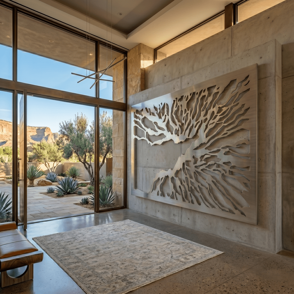 The Liquid Branch - Metal Wall Art - Benton Lane Home - Carbon Designs
