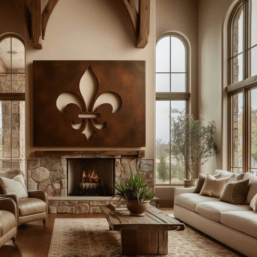 The Louisiana Fleur - de - lis - Metal Wall Art - Benton Lane Home - Anthem Classic