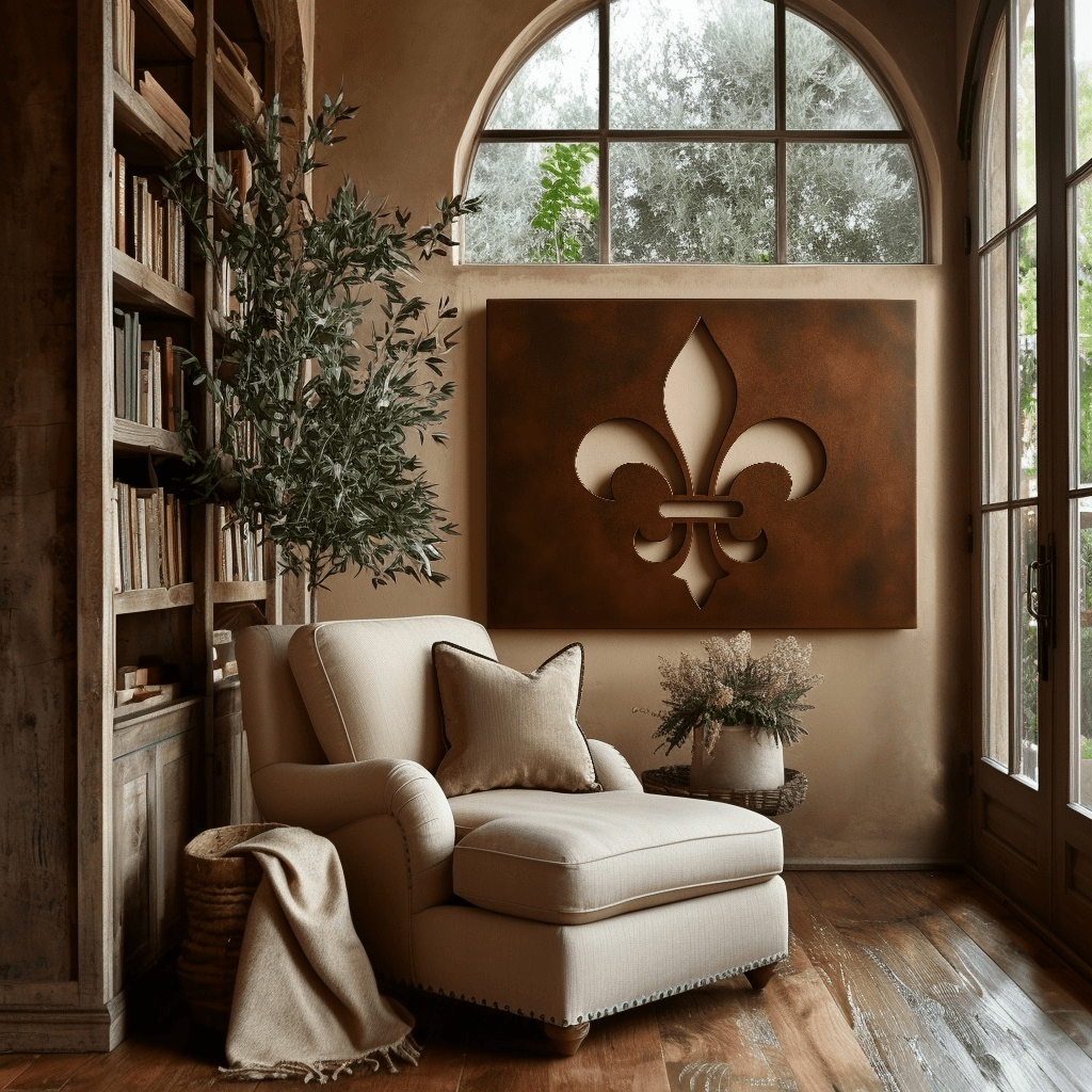 The Louisiana Fleur - de - lis - Metal Wall Art - Benton Lane Home - Anthem Classic