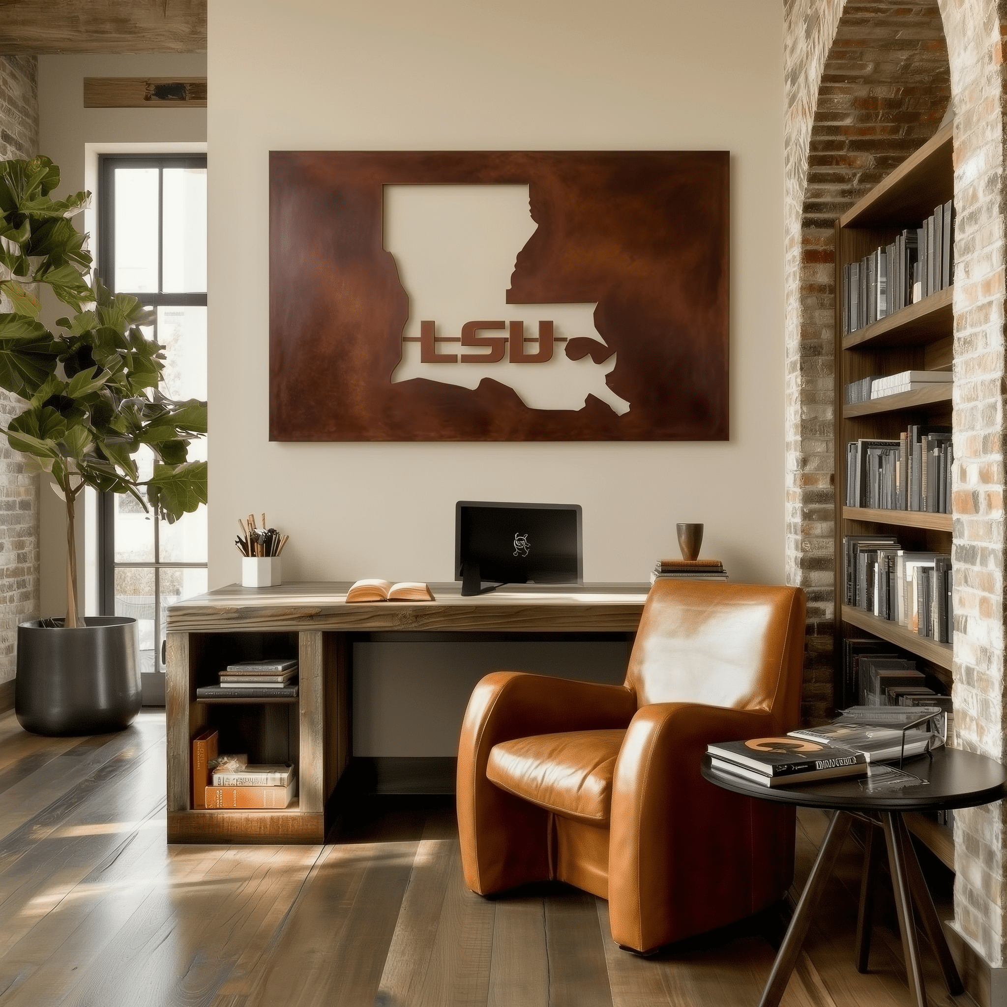 The Louisiana - Metal Wall Art - Landscape Umber - Benton Lane Home - Anthem Classic