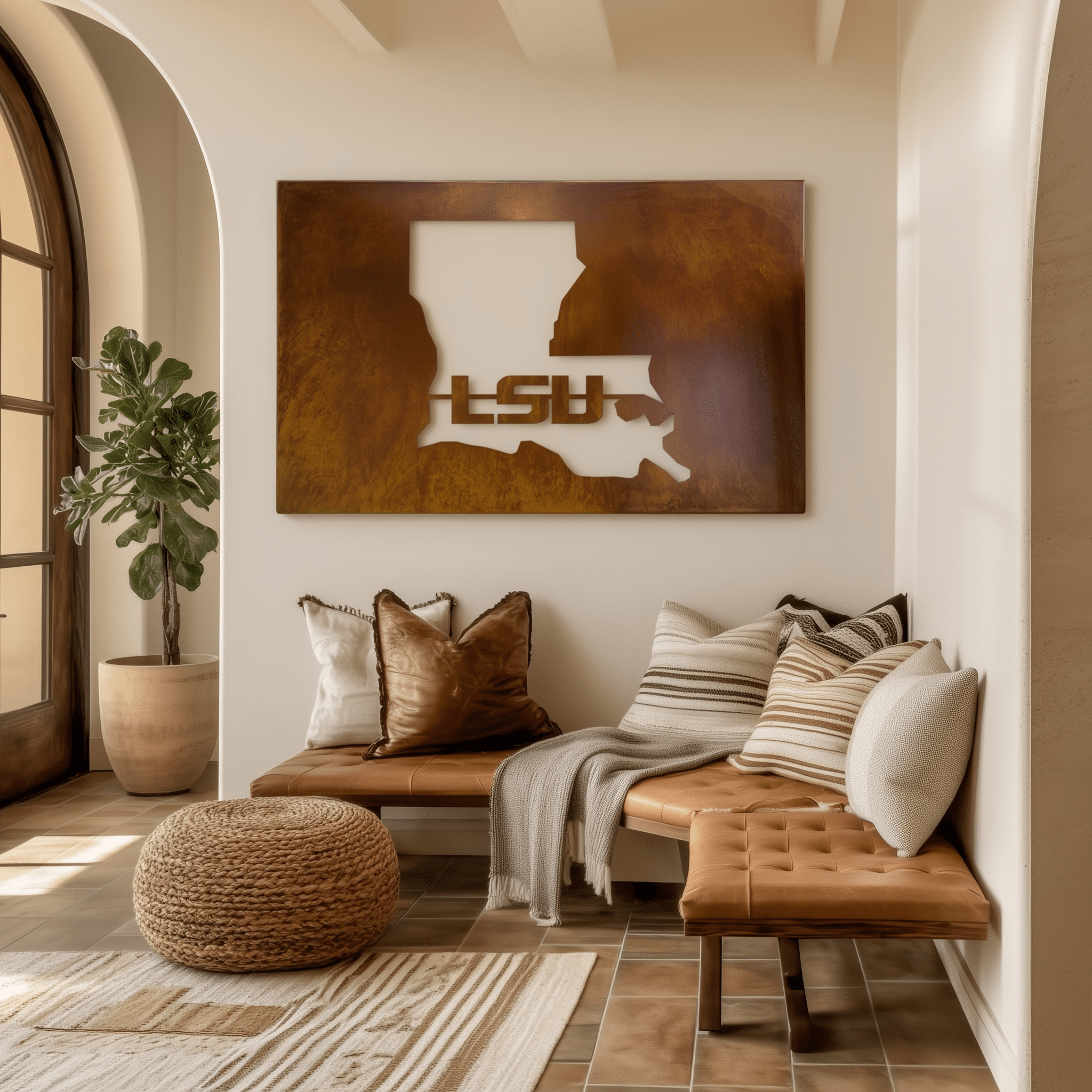 The Louisiana - Metal Wall Art - Landscape Umber - Benton Lane Home - Anthem Classic