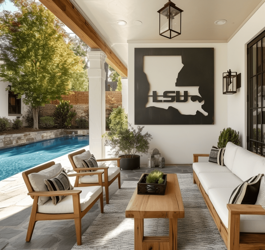 The Louisiana - Metal Wall Art - Square Slate - Benton Lane Home - Anthem Classic