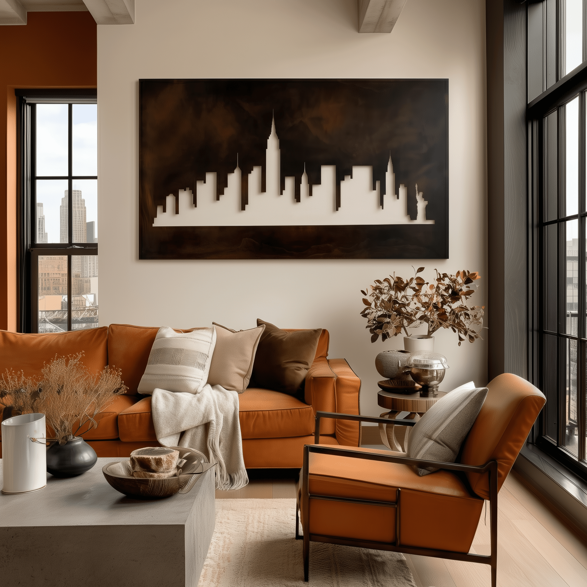 The Manhattan Skyline - Metal Wall Art - Benton Lane Home - Anthem Classic