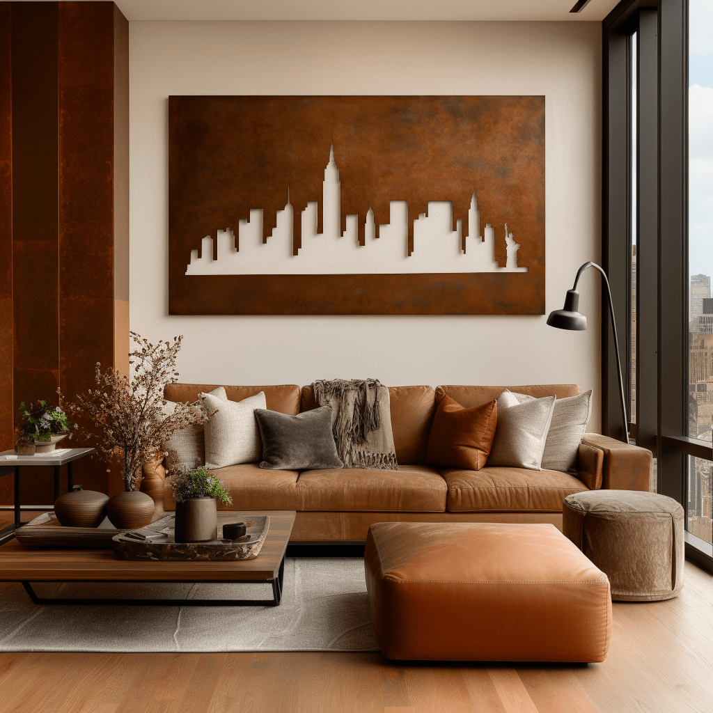 The Manhattan Skyline - Metal Wall Art - Benton Lane Home - Anthem Classic