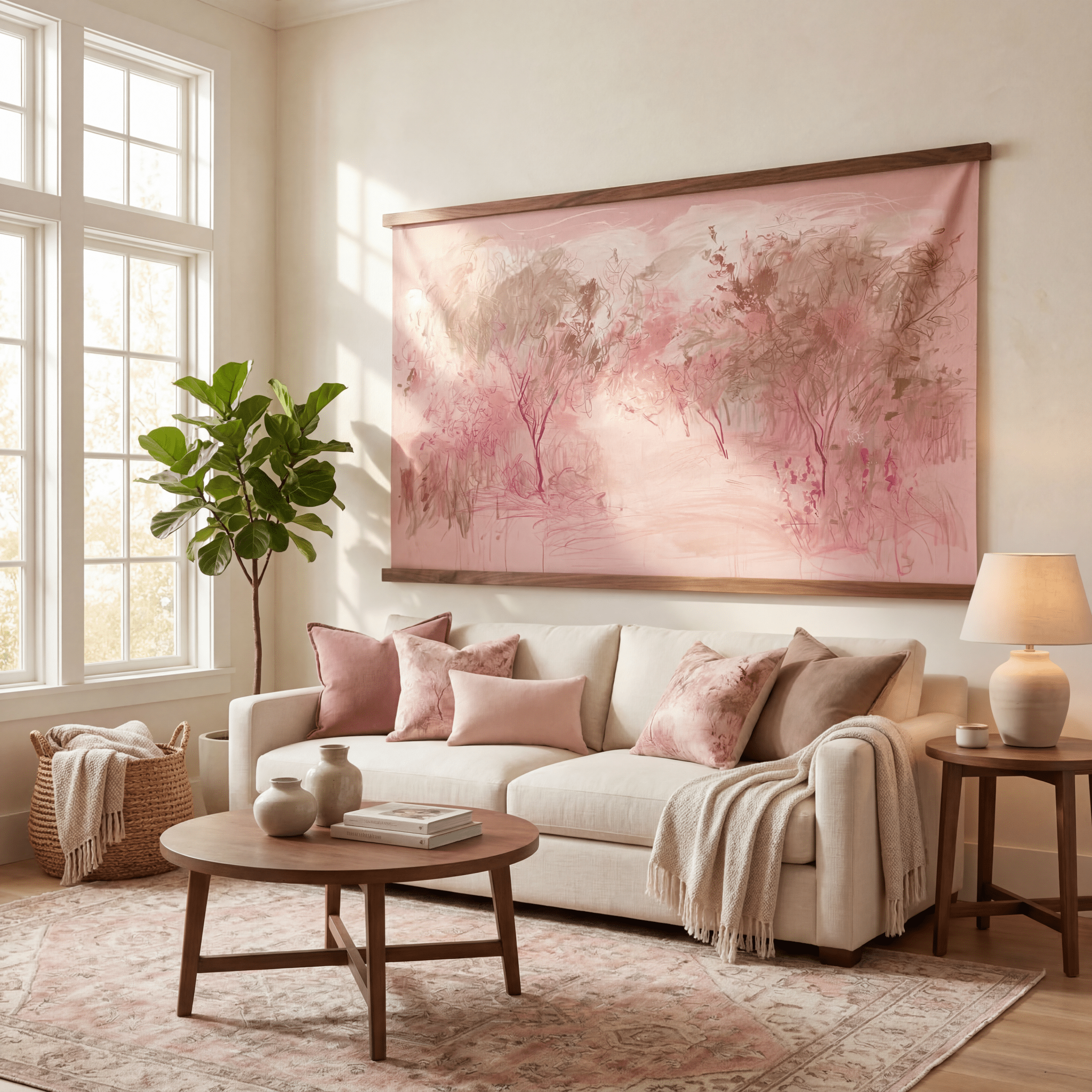 The Meadow (Pink) - Tapestry - Benton Lane Home - Lemon Park