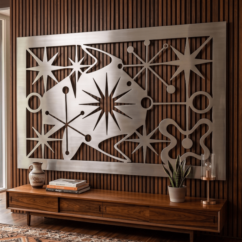The Mojave Starburst - Metal Wall Art - Benton Lane Home - Carbon Designs