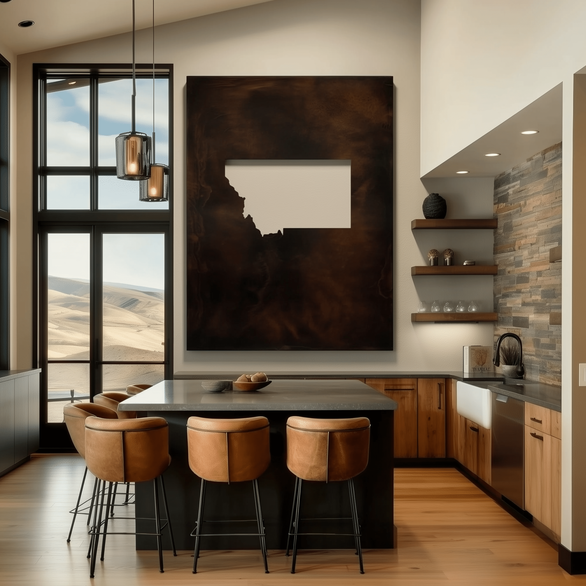 The Montana - Metal Wall Art - Benton Lane Home - Anthem Classic