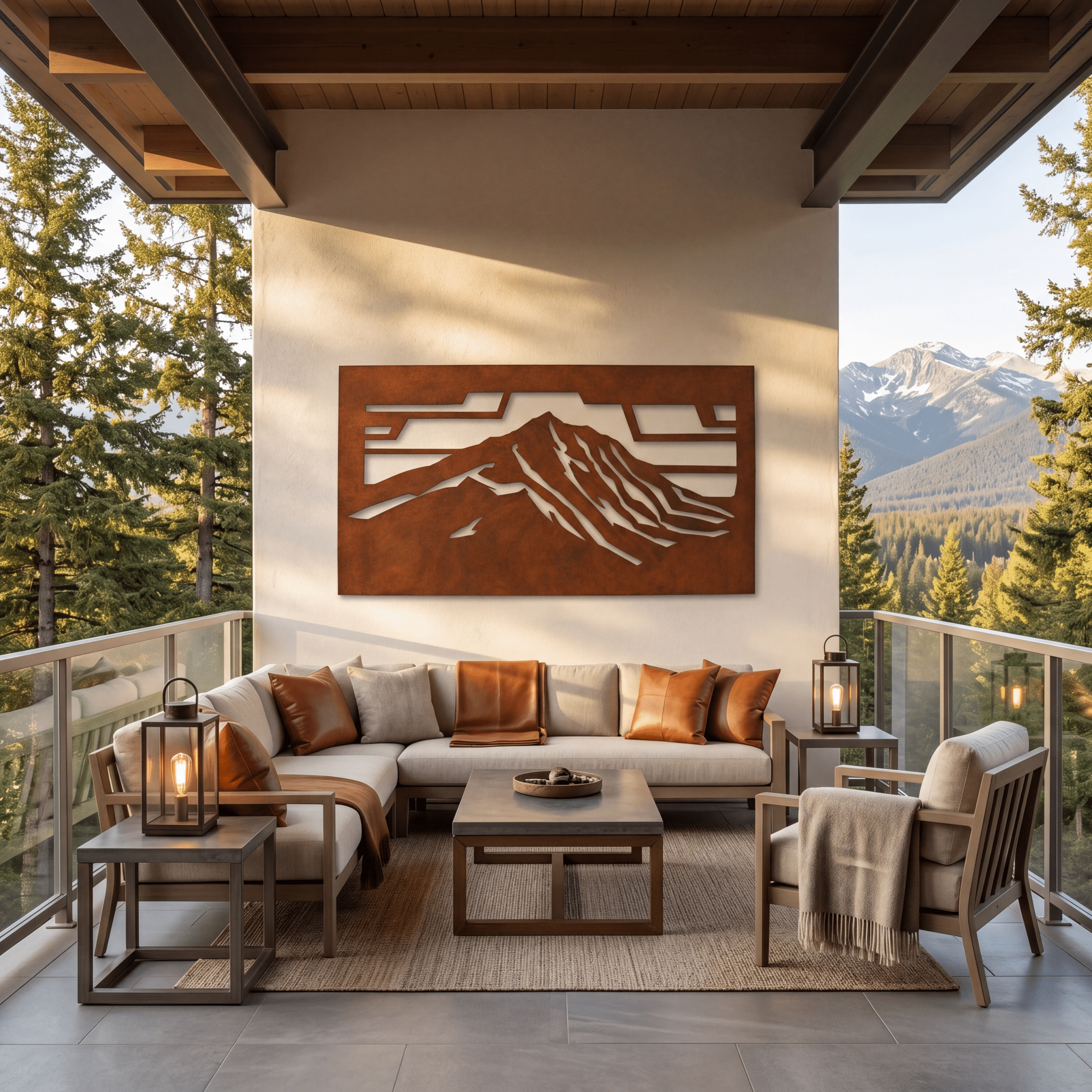 The Mount Katahdin - Metal Wall Art - Oxide - Benton Lane Home - Anthem Classic