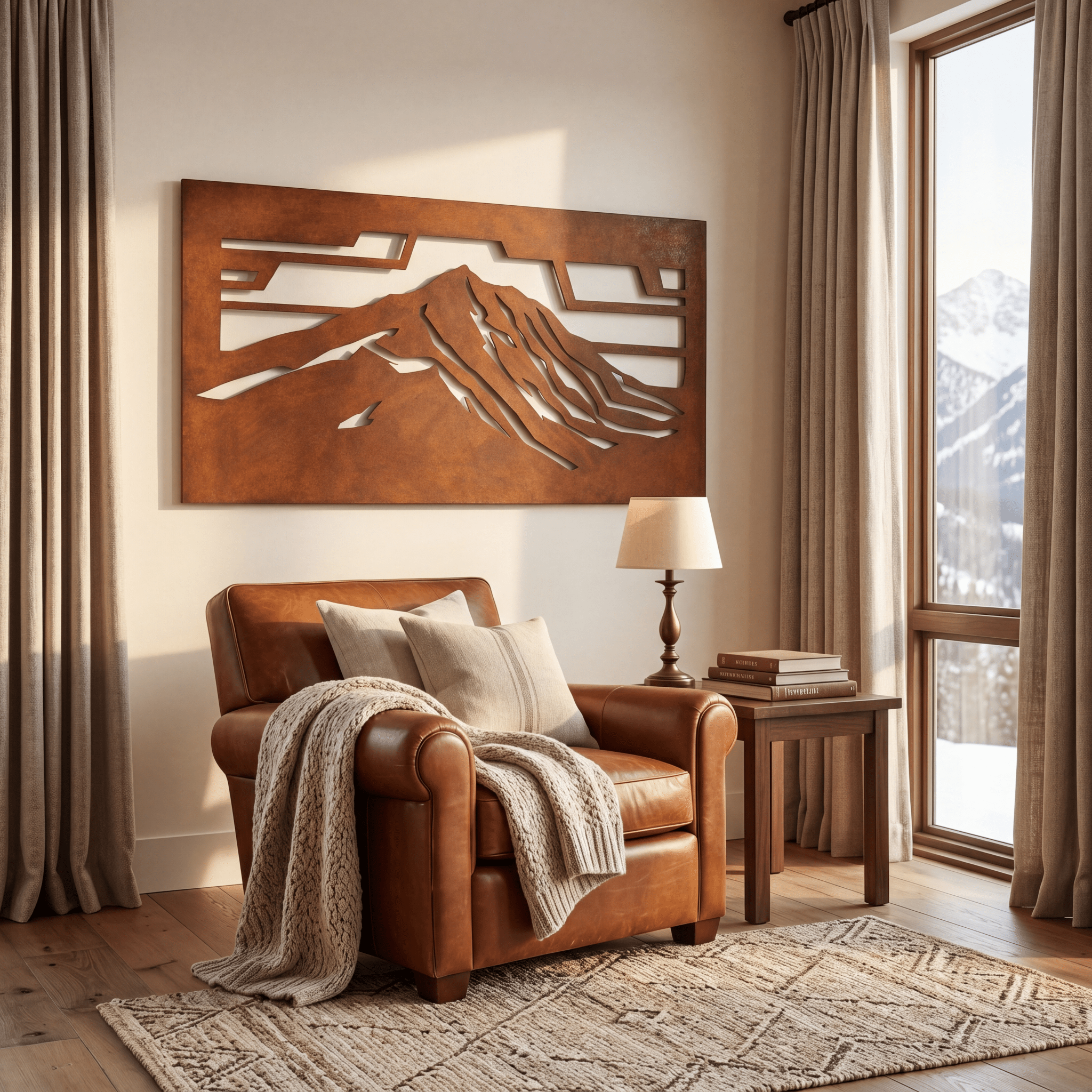 The Mount Katahdin - Metal Wall Art - Oxide - Benton Lane Home - Anthem Classic