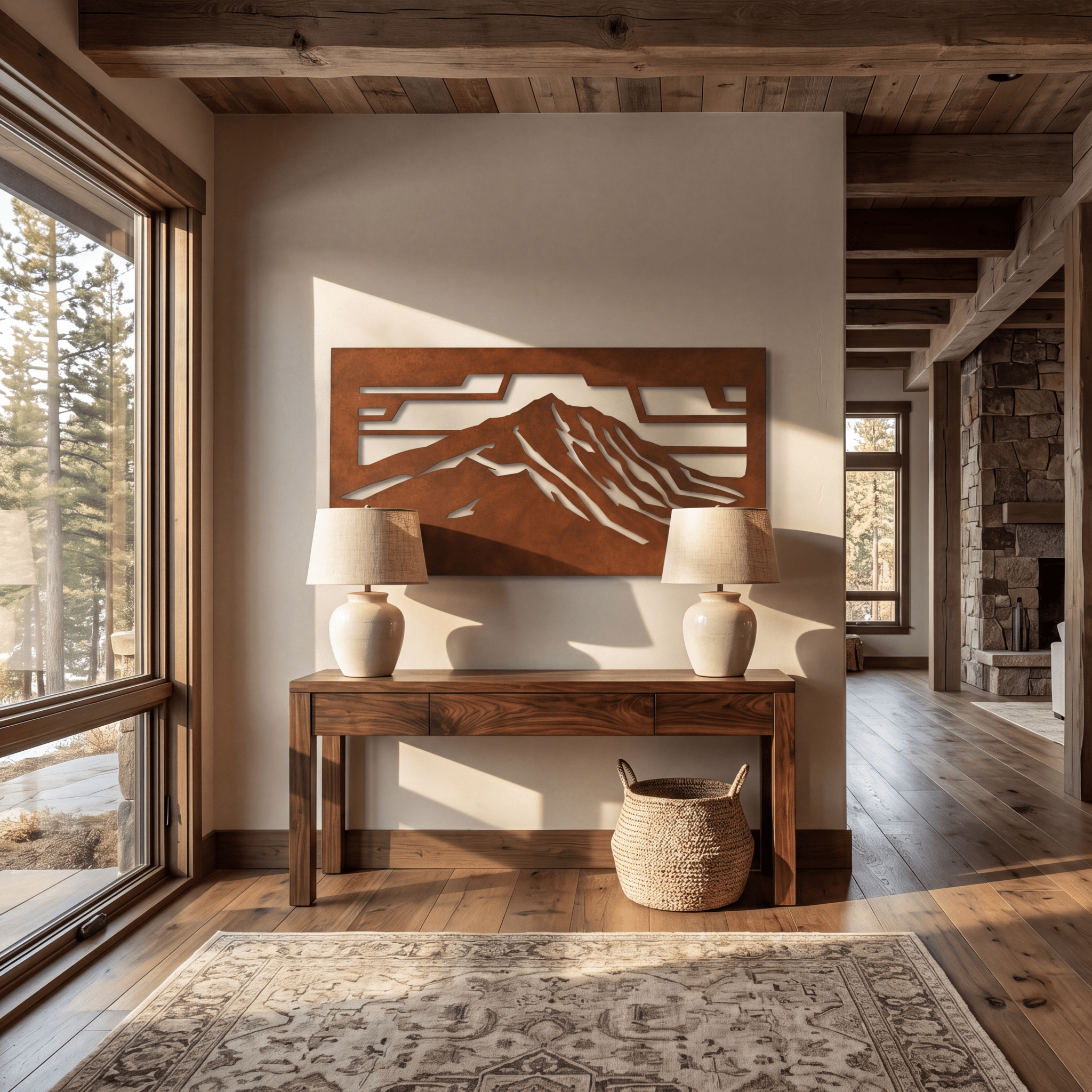 The Mount Katahdin - Metal Wall Art - Oxide - Benton Lane Home - Anthem Classic