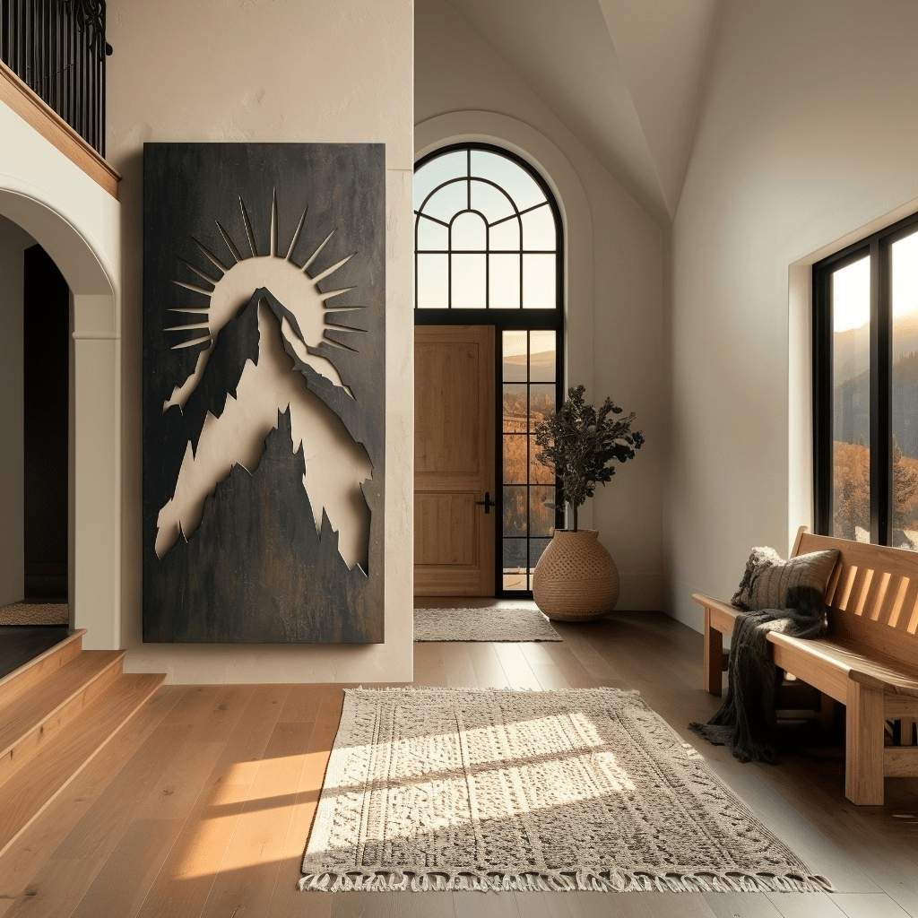 The Mount Whitney - Metal Wall Art - Umber - Benton Lane Home - Anthem Classic