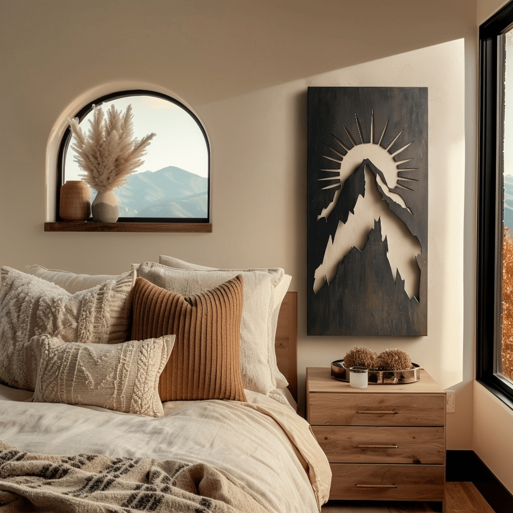 The Mount Whitney - Metal Wall Art - Umber - Benton Lane Home - Anthem Classic