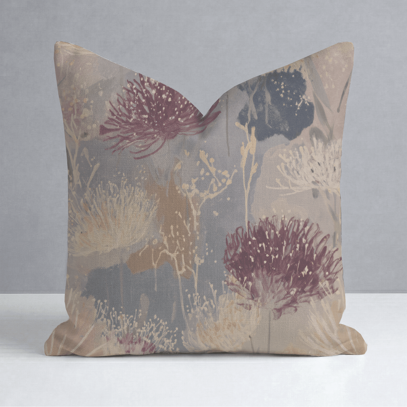 The Muted Meadow Throw Pillow - Benton Lane Home - Lemon Park