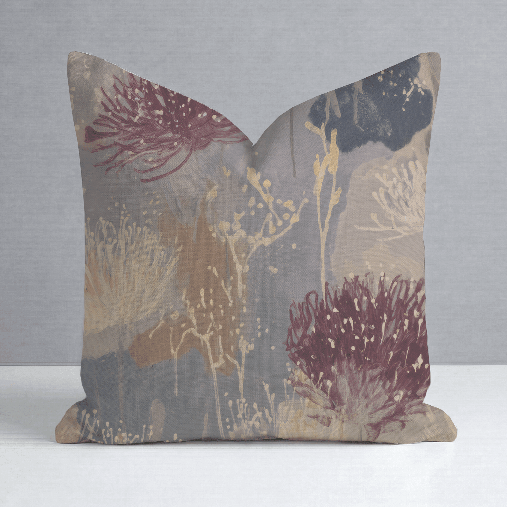 The Muted Meadow Throw Pillow - Benton Lane Home - Lemon Park