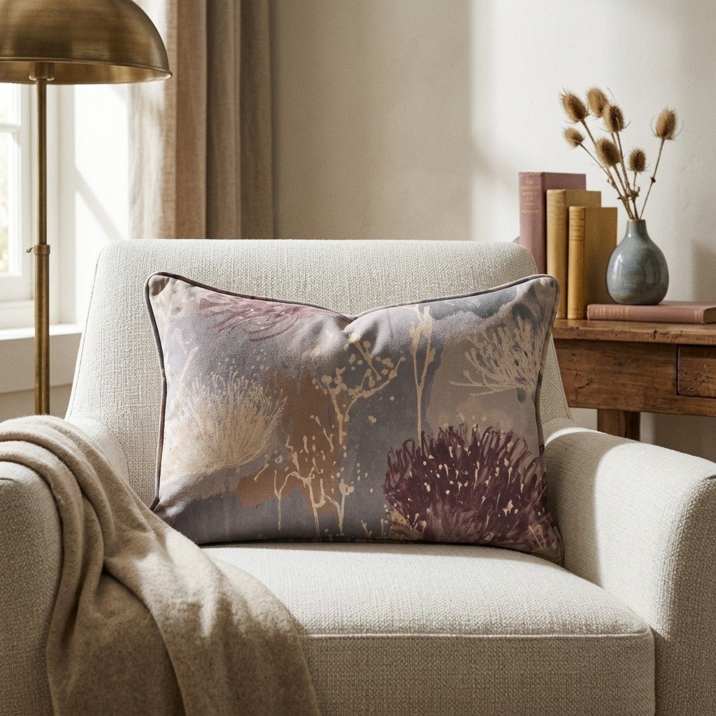 The Muted Meadow Throw Pillow - Benton Lane Home - Lemon Park