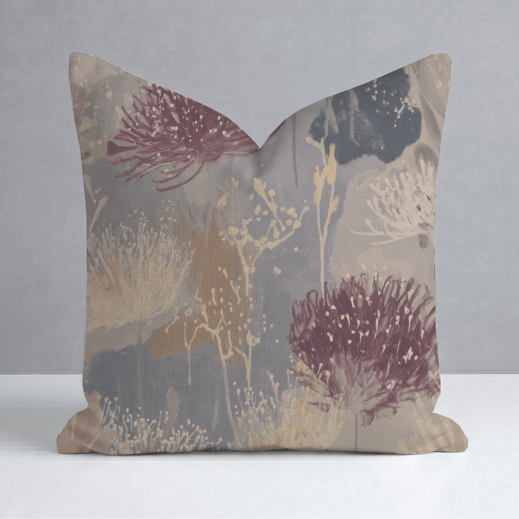 The Muted Meadow Throw Pillow - Benton Lane Home - Lemon Park