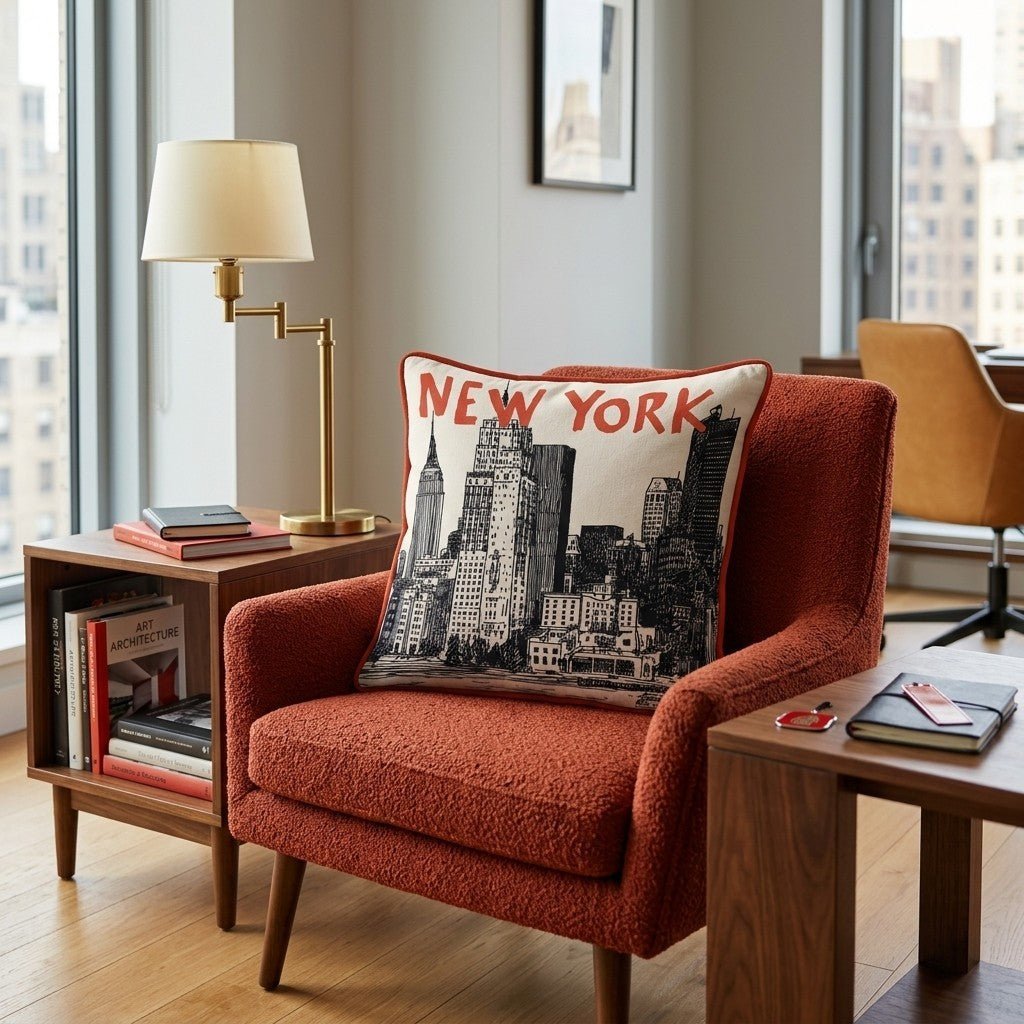The New Yorker Throw Pillow - Benton Lane Home - Hillcroft Home
